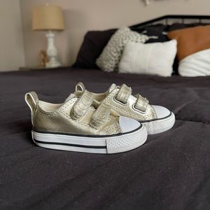 Gold Toddler Converse
